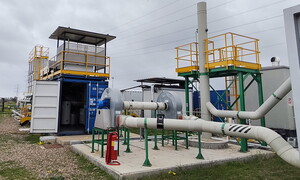 The Multi Phase Extraction plant up and running at the Assemini site